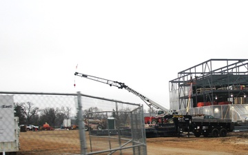 December 2024 construction operations for Fort McCoy East Barracks Project