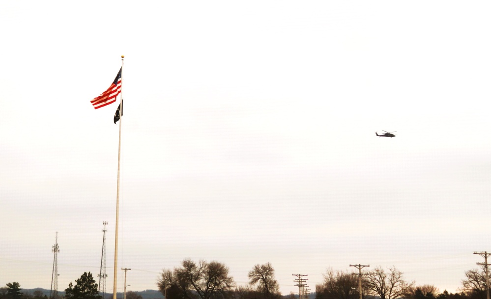 Black Hawk training operations at Fort McCoy