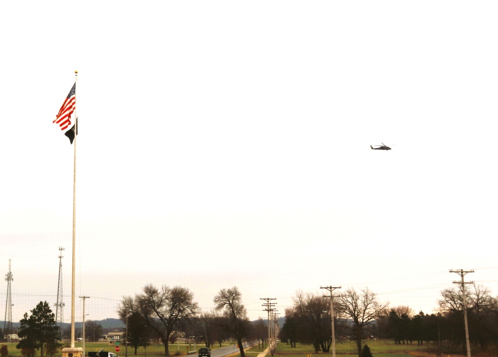 Black Hawk training operations at Fort McCoy