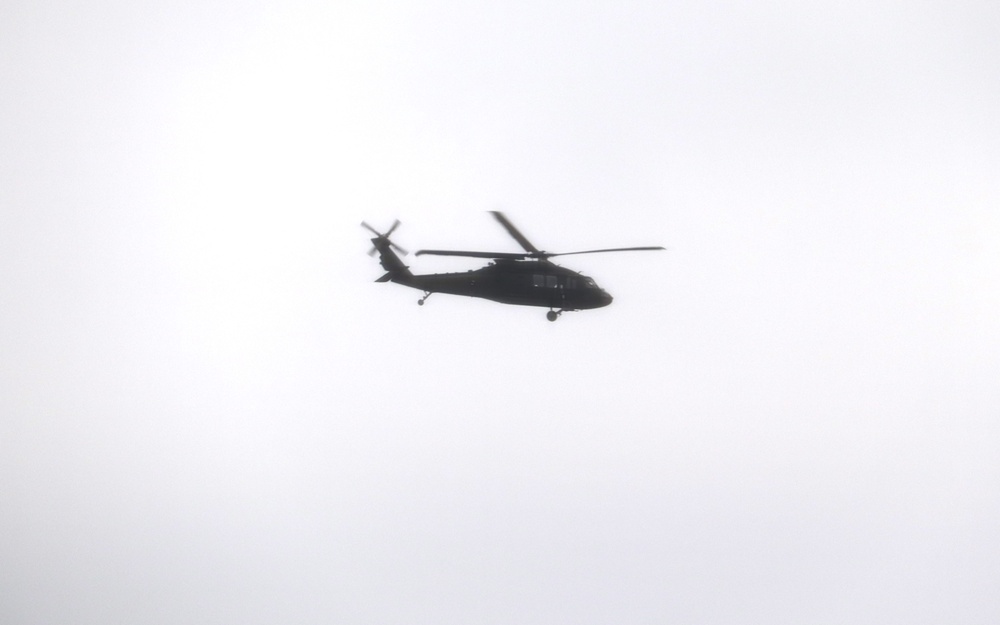 Black Hawk training operations at Fort McCoy