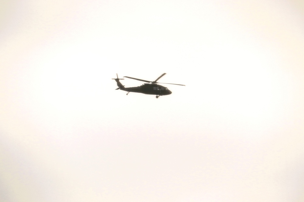 Black Hawk training operations at Fort McCoy