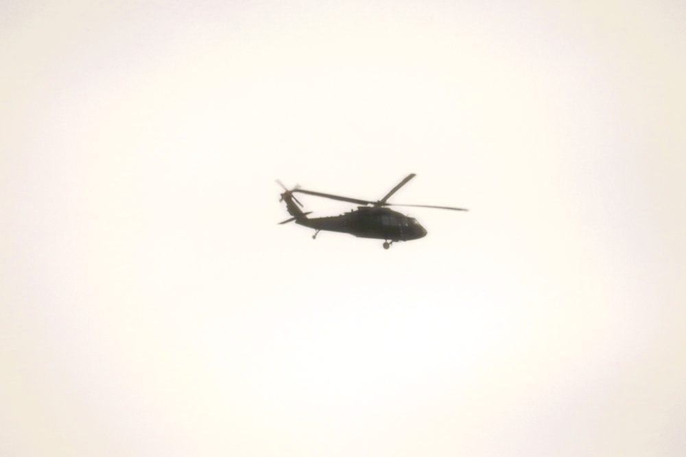 Black Hawk training operations at Fort McCoy