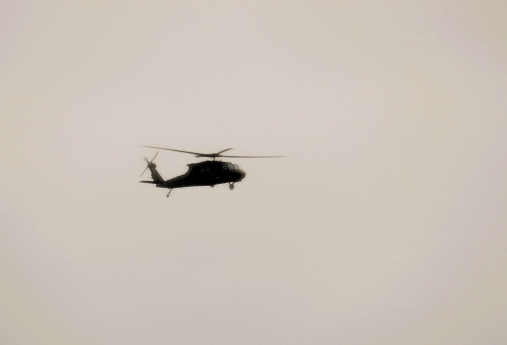 Black Hawk training operations at Fort McCoy