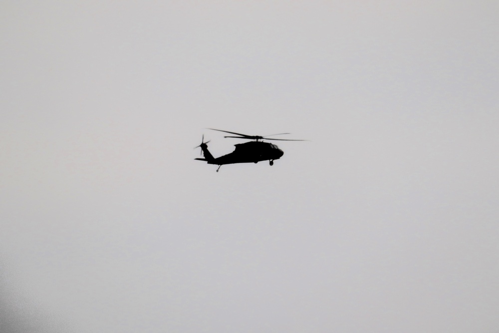 Black Hawk training operations at Fort McCoy