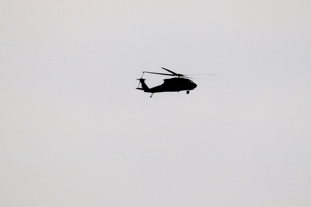 Black Hawk training operations at Fort McCoy