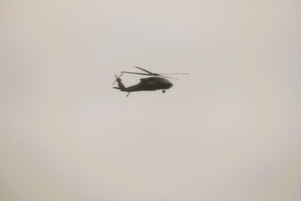 Black Hawk training operations at Fort McCoy