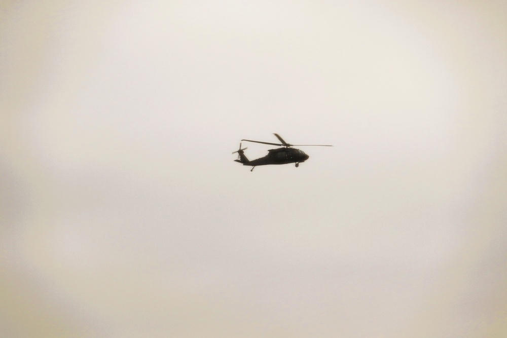 Black Hawk training operations at Fort McCoy