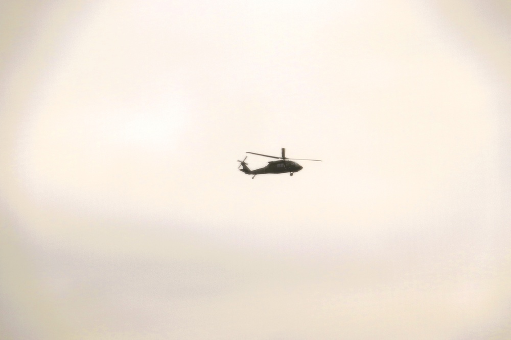 Black Hawk training operations at Fort McCoy