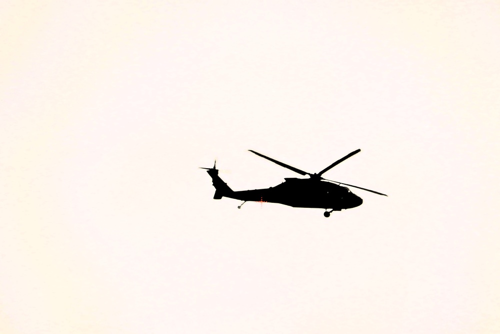 Black Hawk training operations at Fort McCoy