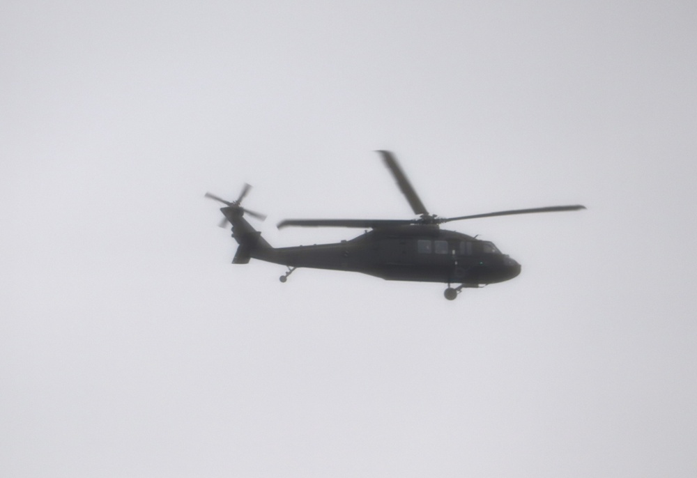 Black Hawk training operations at Fort McCoy