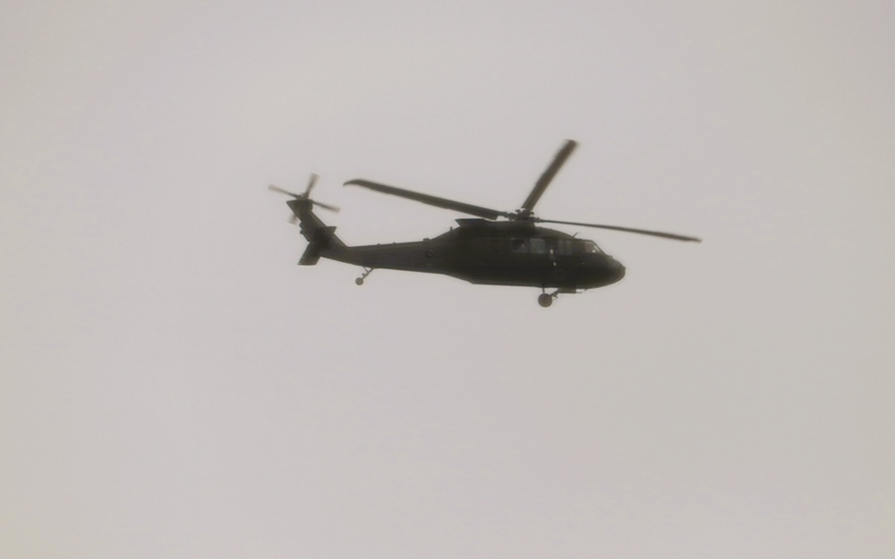 Black Hawk training operations at Fort McCoy