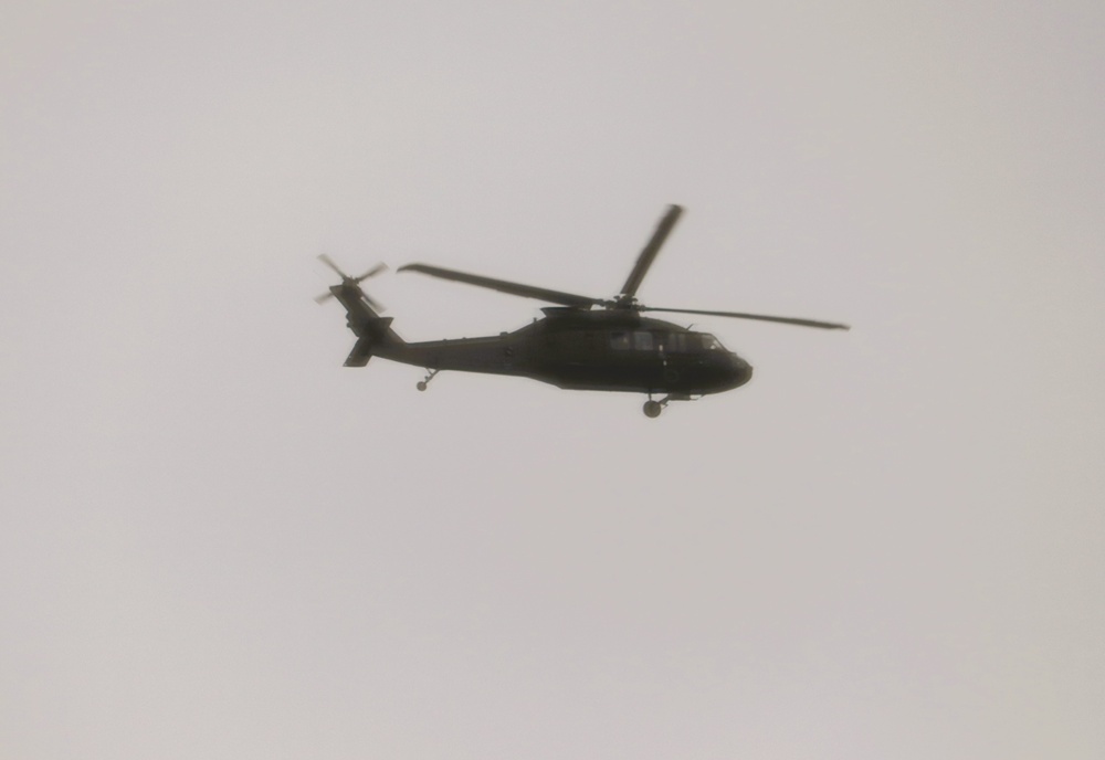 Black Hawk training operations at Fort McCoy