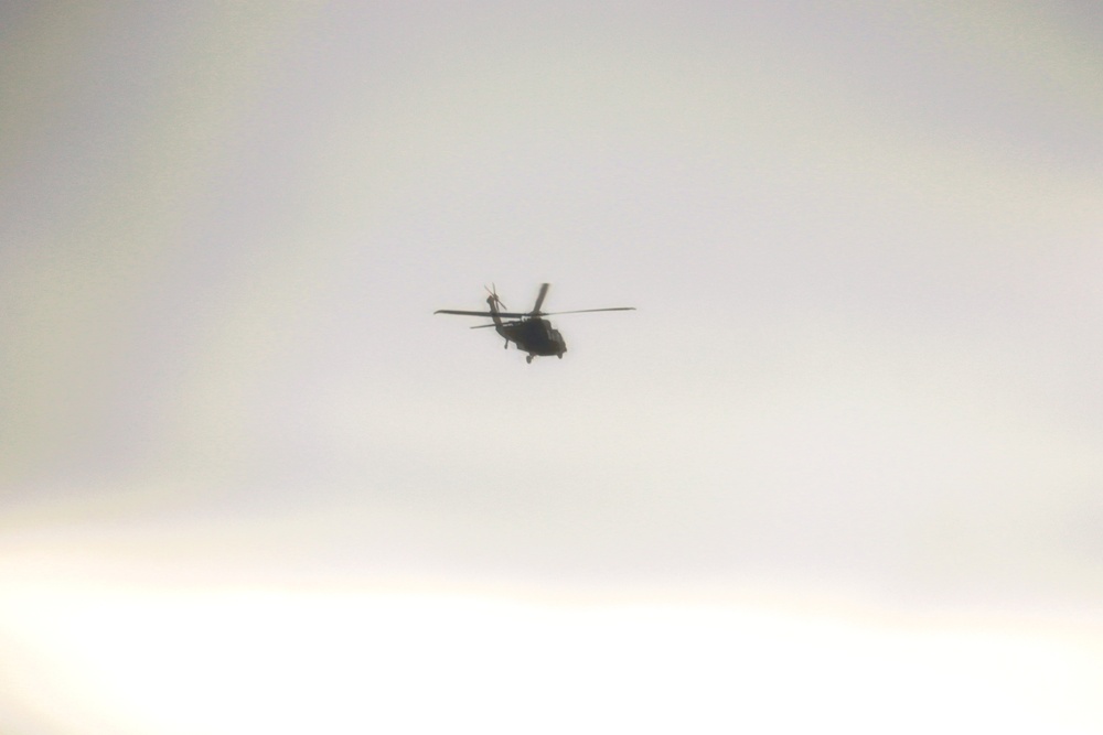 Black Hawk training operations at Fort McCoy