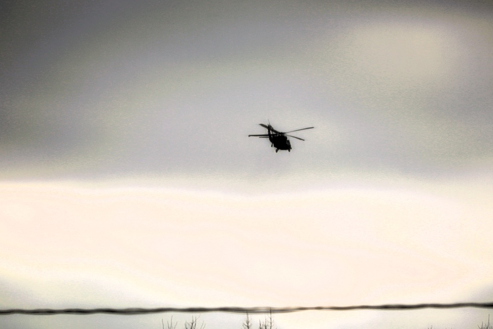 Black Hawk training operations at Fort McCoy