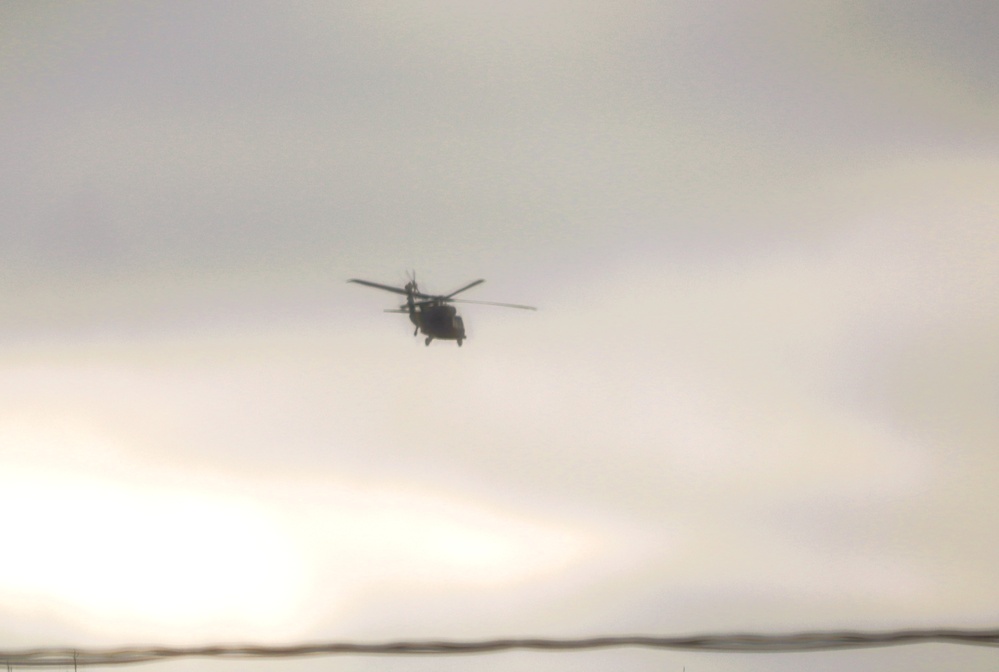 Black Hawk training operations at Fort McCoy