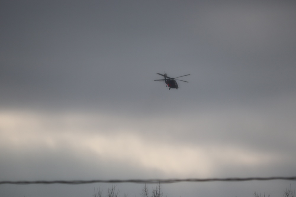 Black Hawk training operations at Fort McCoy