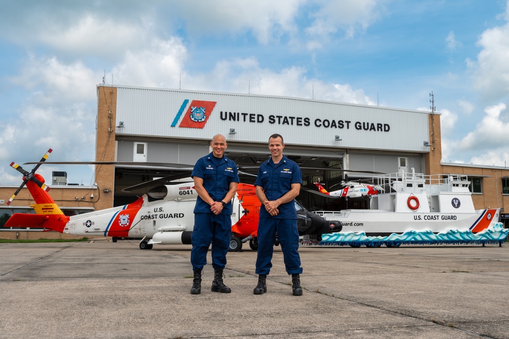 Coast Guard Air Station New Orleans showcasing new Coast Guard float