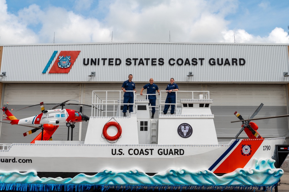 Coast Guard Air Station New Orleans showcasing new Coast Guard float