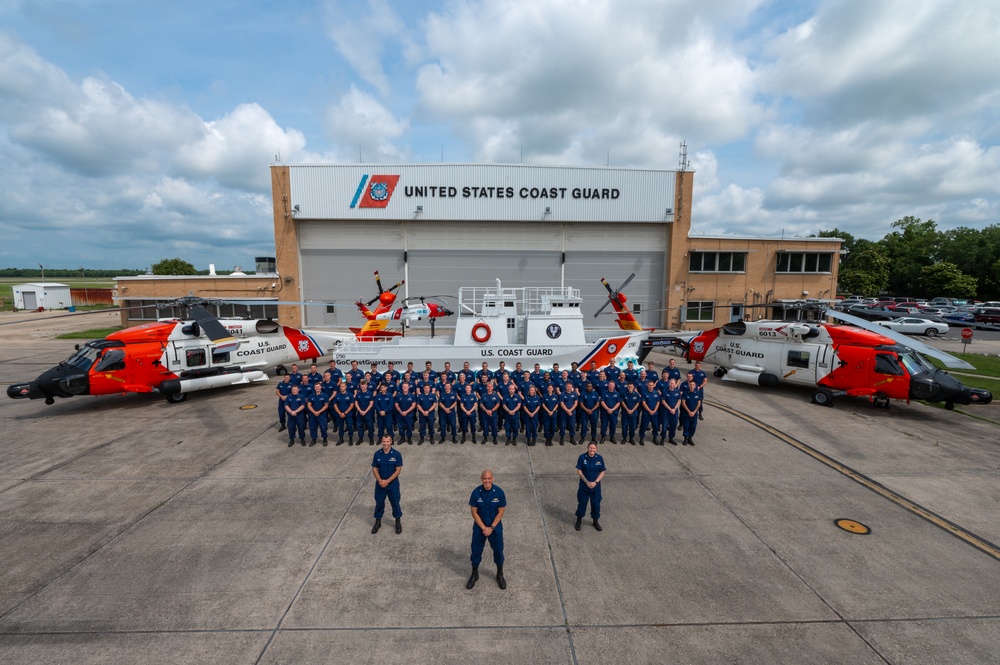 Coast Guard Air Station New Orleans showcasing new Coast Guard float