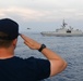 Coast Guard Cutter Eagle conducts passing ceremony with French navy