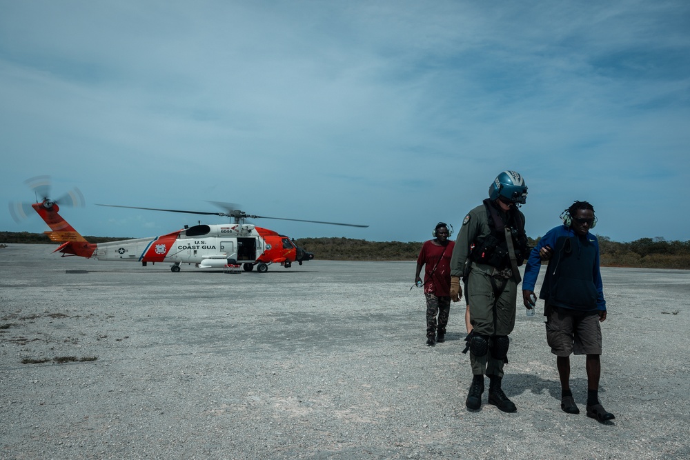 2 of 6 Coast Guard aircrew locates, rescues 2 from disabled vessel off Samana Cay, Bahamas