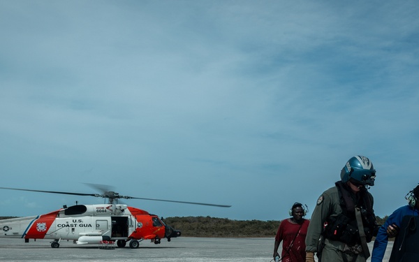 2 of 6 Coast Guard aircrew locates, rescues 2 from disabled vessel off Samana Cay, Bahamas