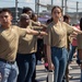 Recruits enlist into the Alabama National Guard at Talladega Superspeedway