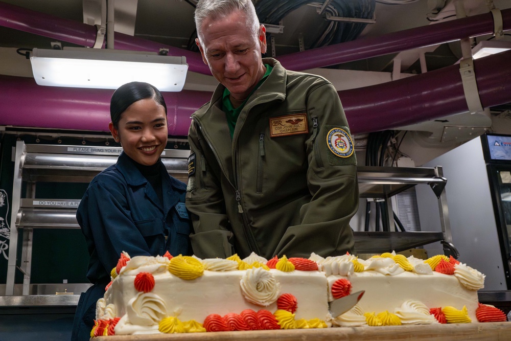 Navy Birthday On USS Theodore Roosevelt