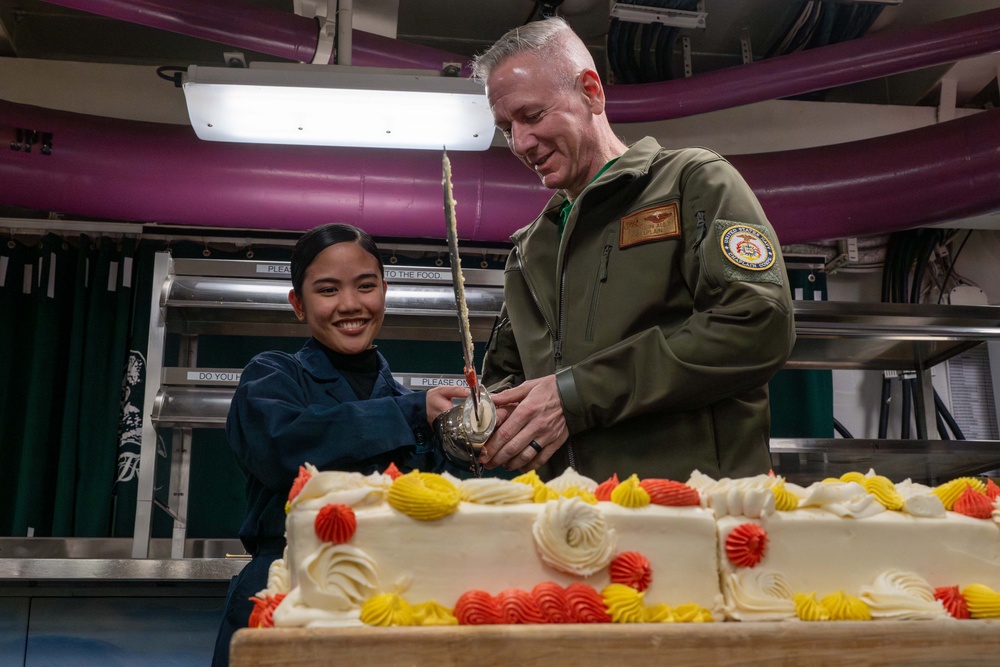 Navy Birthday On USS Theodore Roosevelt