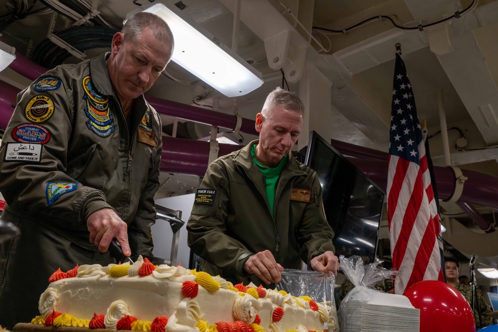 Navy Birthday On USS Theodore Roosevelt