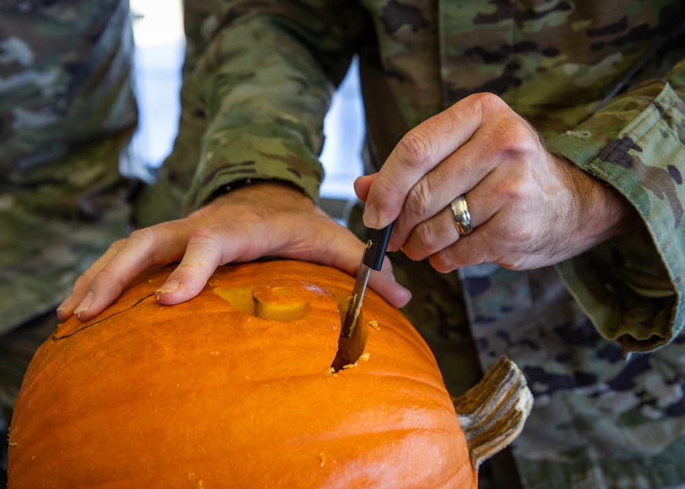 Alabama Guard hosts pumpkin carving contest