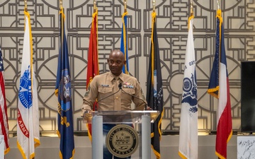 RS Houston speaks at military board presentation