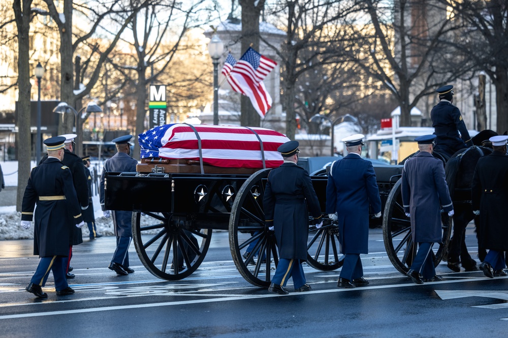 State Funeral Procession for the 39th President Jimmy Carter