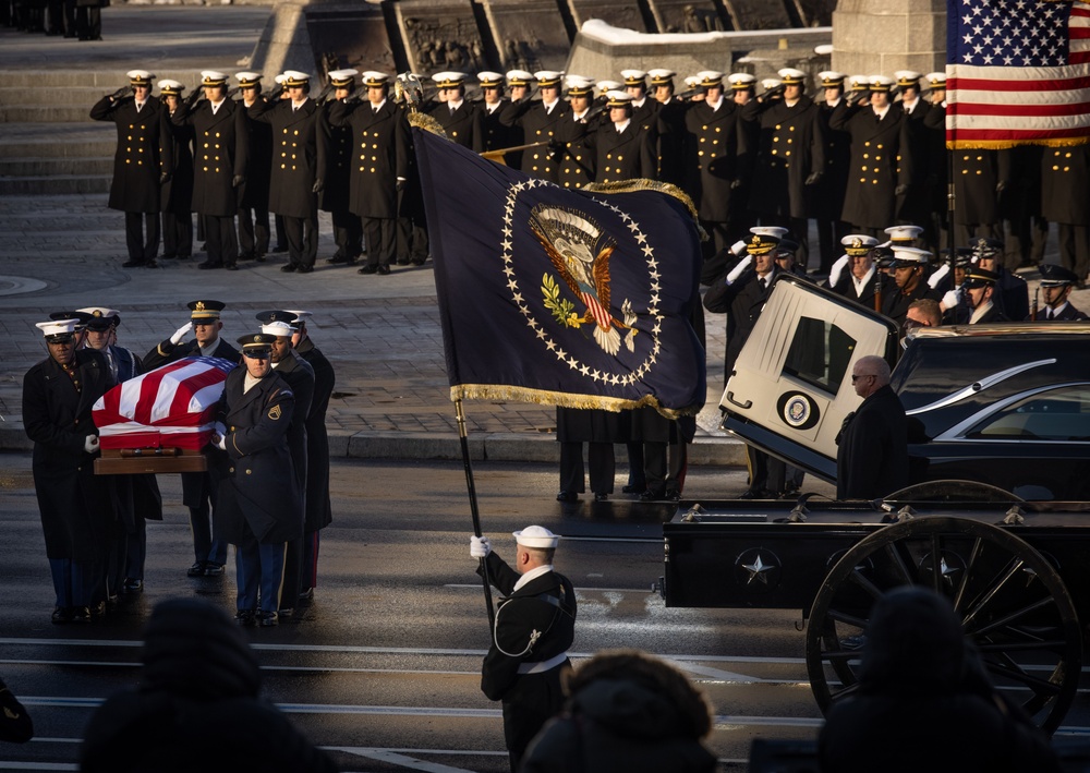 State Funeral Procession for 39th President Jimmy Carter