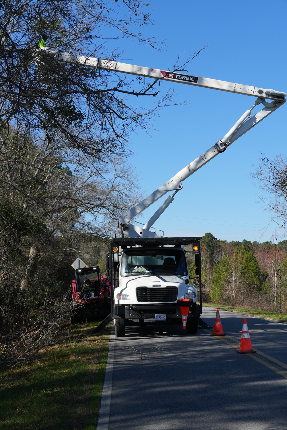 Hurricane Helene Recovery: Temporary Debris Management Site in Jenkins County, Georgia.