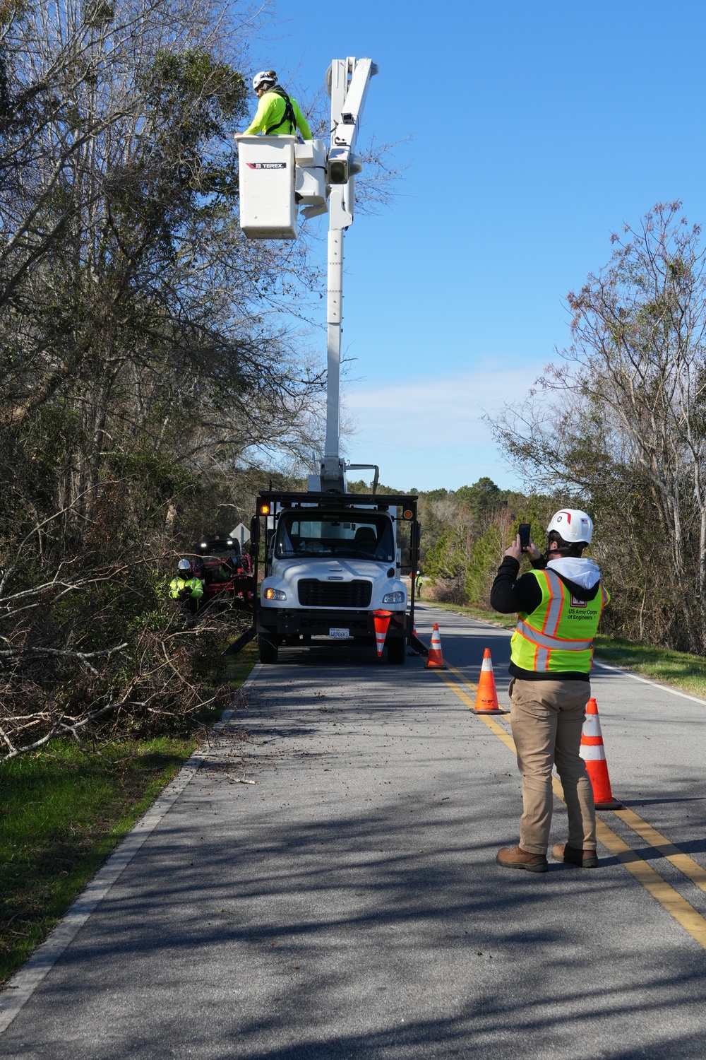 Hurricane Helene Recovery: Temporary Debris Management Site in Jenkins County, Georgia.