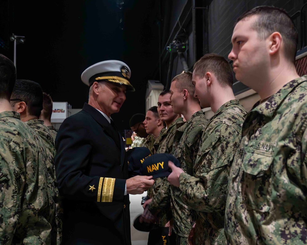 Commander, Naval Air Forces Atlantic, Rear Adm. Verissimo visits Recruit Training Command