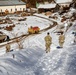 U.S. Soldiers conduct security patrol around critical infrastructure in Kosovo