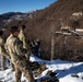 U.S. Soldiers conduct security patrol around critical infrastructure in Kosovo