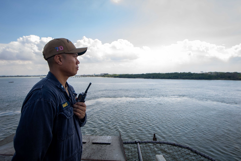 Carl Vinson Departs Port Klang, Malaysia