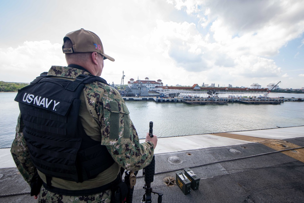 Carl Vinson Departs Port Klang, Malaysia