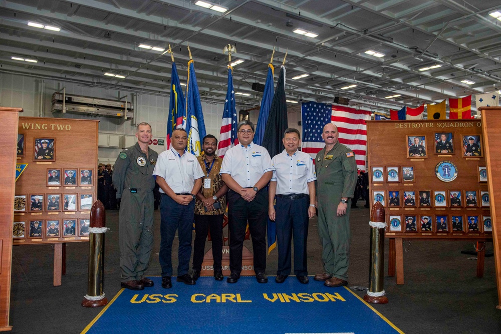USS Carl Vinson Hosts the Port Klang Cruise Terminal Board of Directors and Management Team