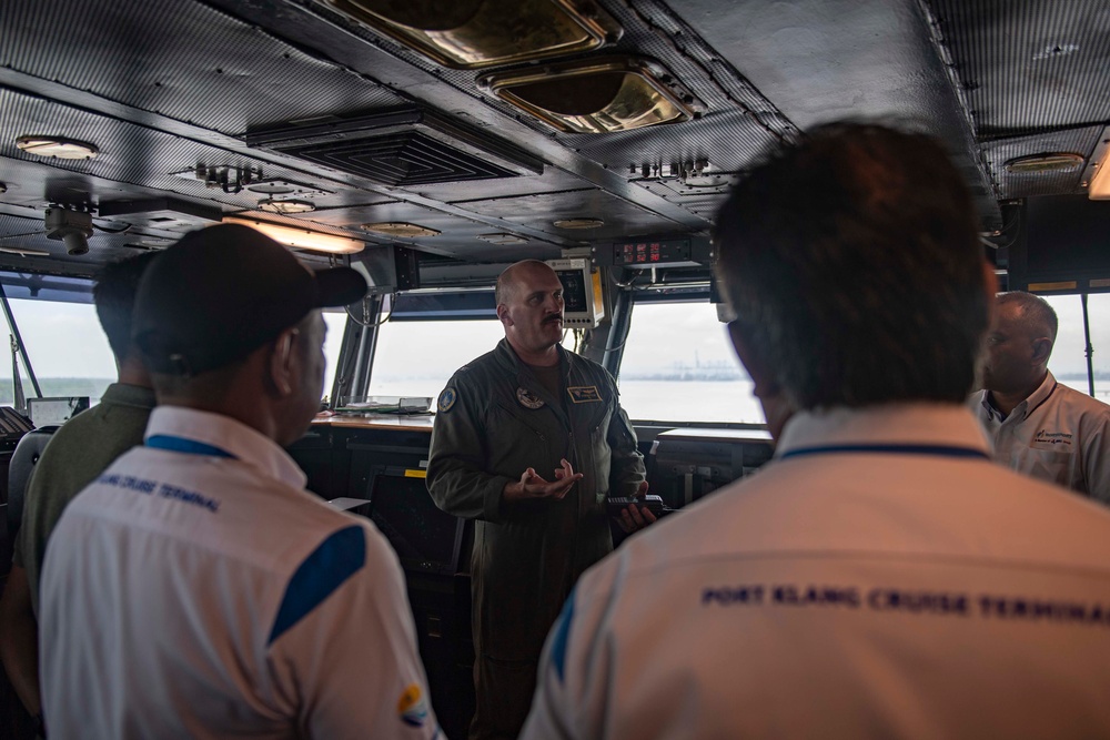 USS Carl Vinson Hosts the Port Klang Cruise Terminal Board of Directors and Management Team