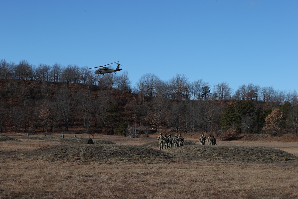 Training for helicopter crews and the groundpounders