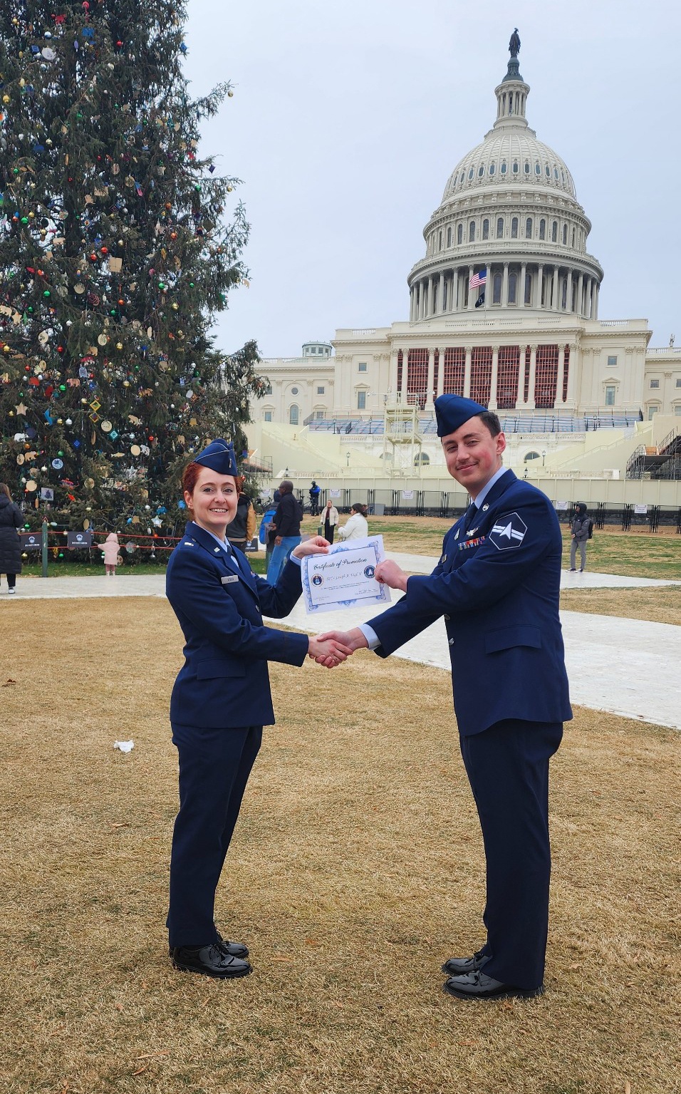 Legacy of service: Air Force father aids in Guardian son’s promotion