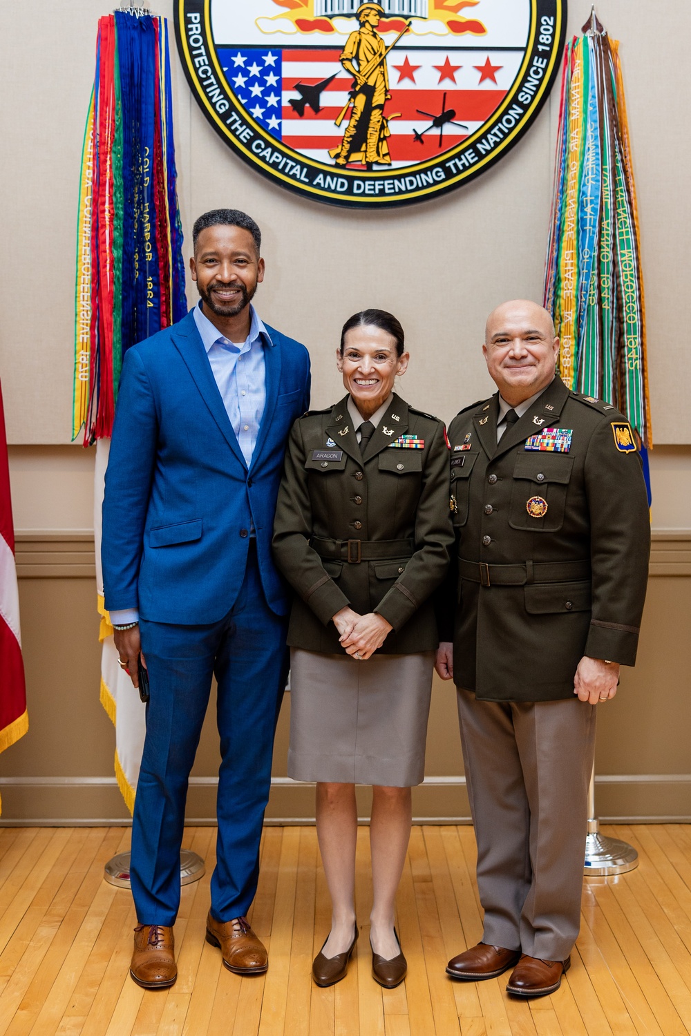 Promotion ceremony for Chief Legal Administrator, CW4 Amanda A. Aragon