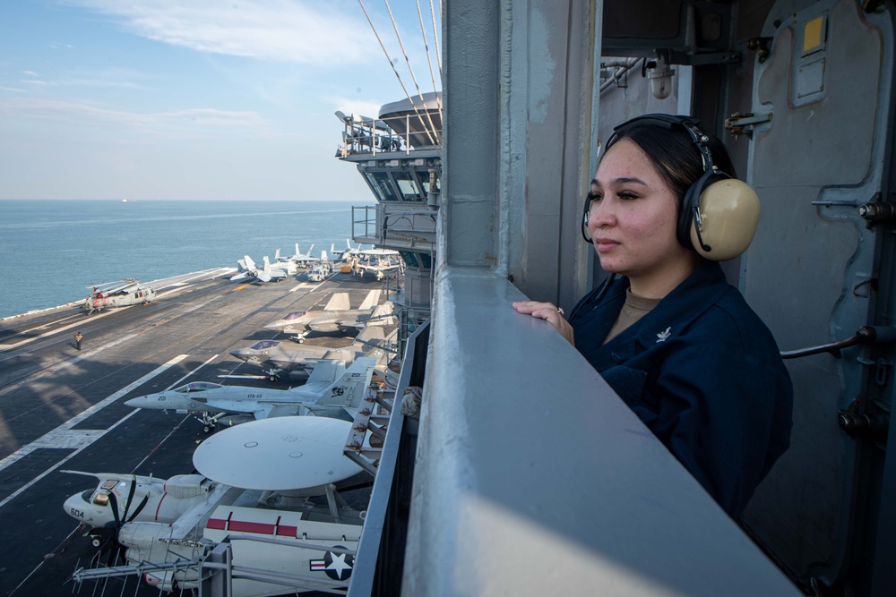 USS Carl Vinson (CVN 70) Transits the Strait of Malacca