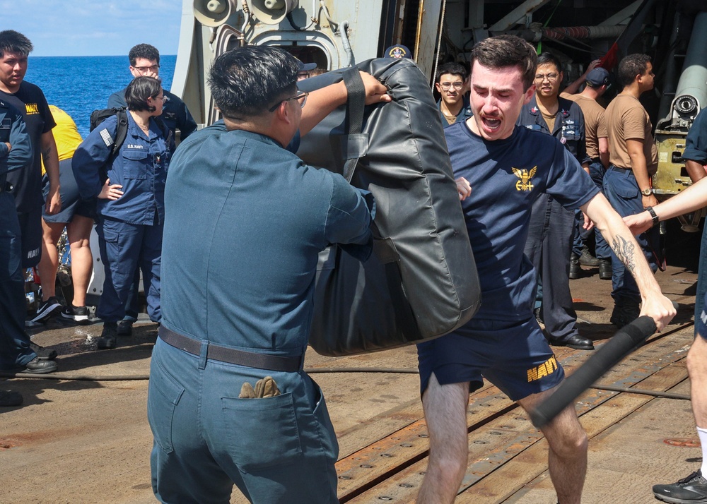 USS William P. Lawrence conducts routine operations as part of the Carl Vinson Carrier Strike Group