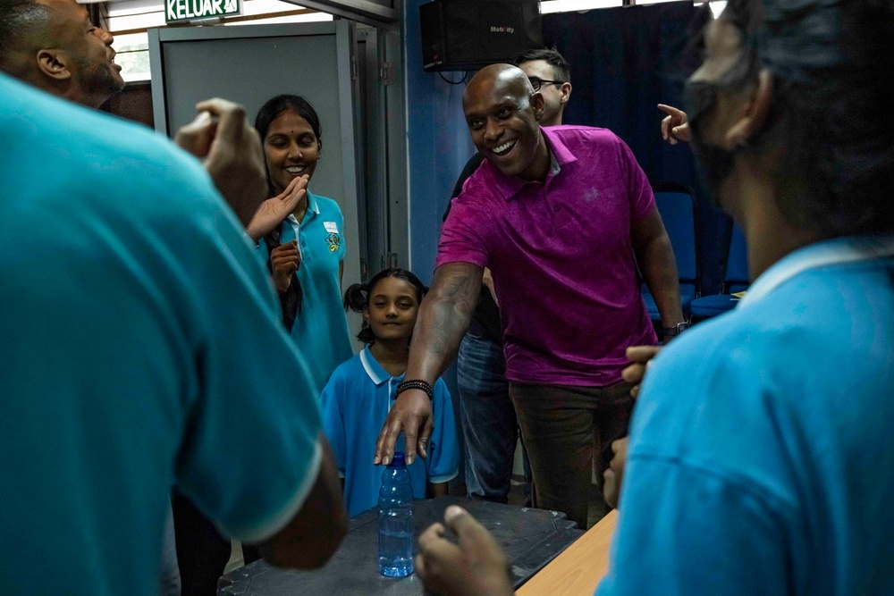 Sailors Assigned to the USS Carl Vinson (CVN 70) Visit The Pure Life Society Orphanage in Malaysia