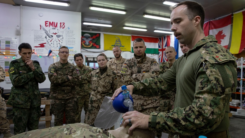 Coalition Forces Conduct Tactical Combat Casualty Care Training